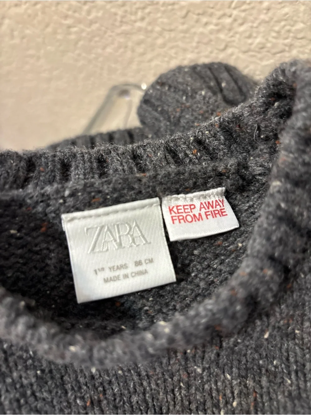 Zara cozy charcoal